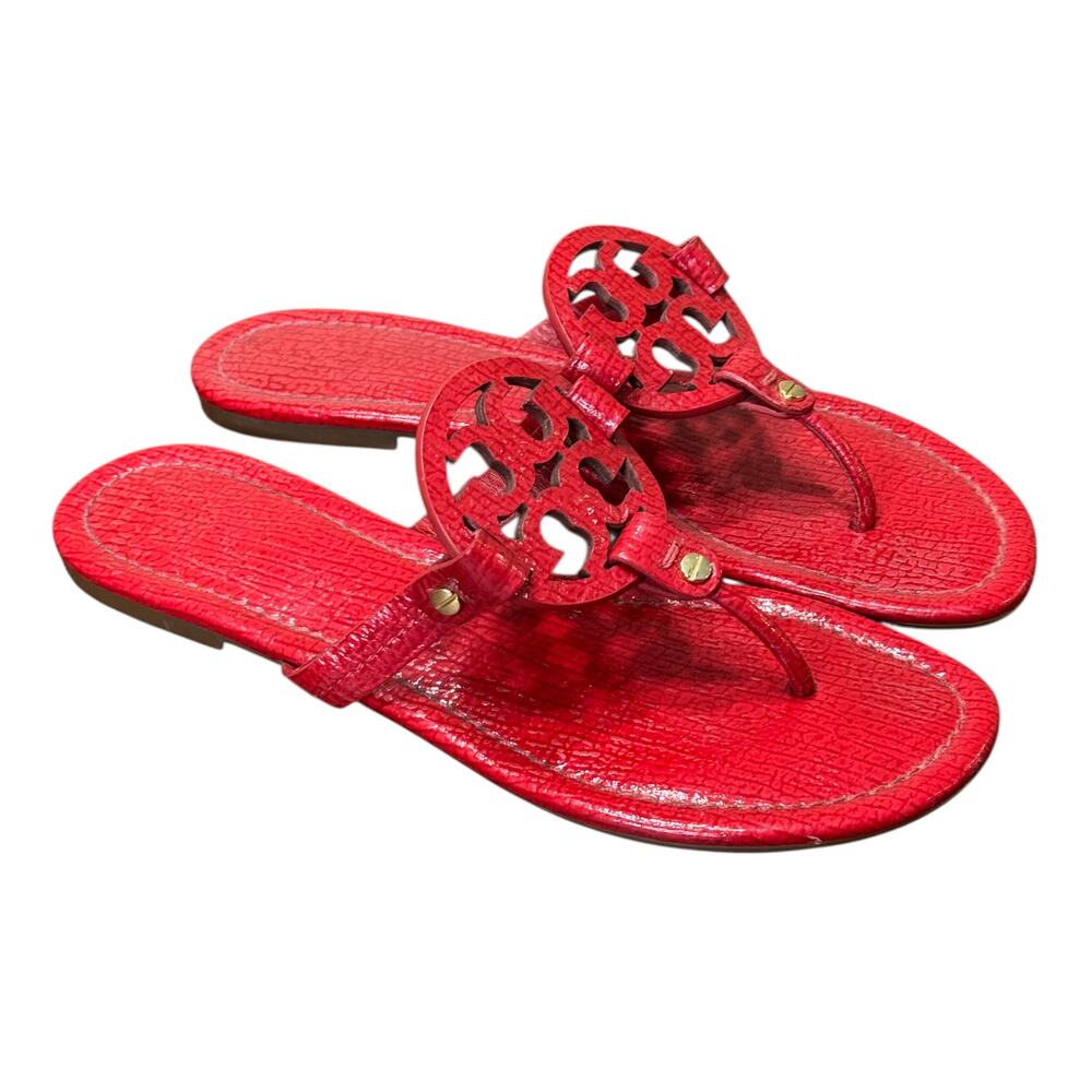 Tory Burch Miller Red Patent Leather Size 8 - Picture 2 of 10
